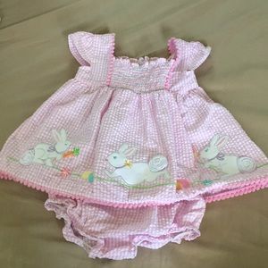 Easter Dress with Matching Bib